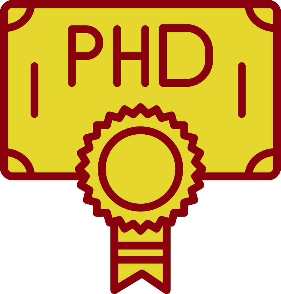 Phd Vector Icon Design