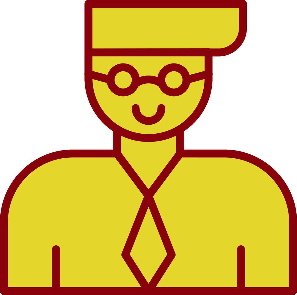 Professor Vector Icon Design