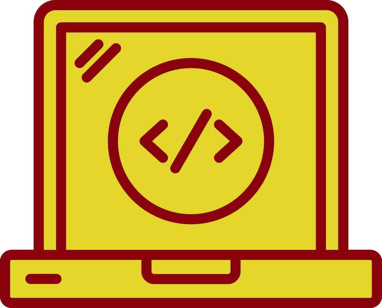 Web Coding Vector Icon Design