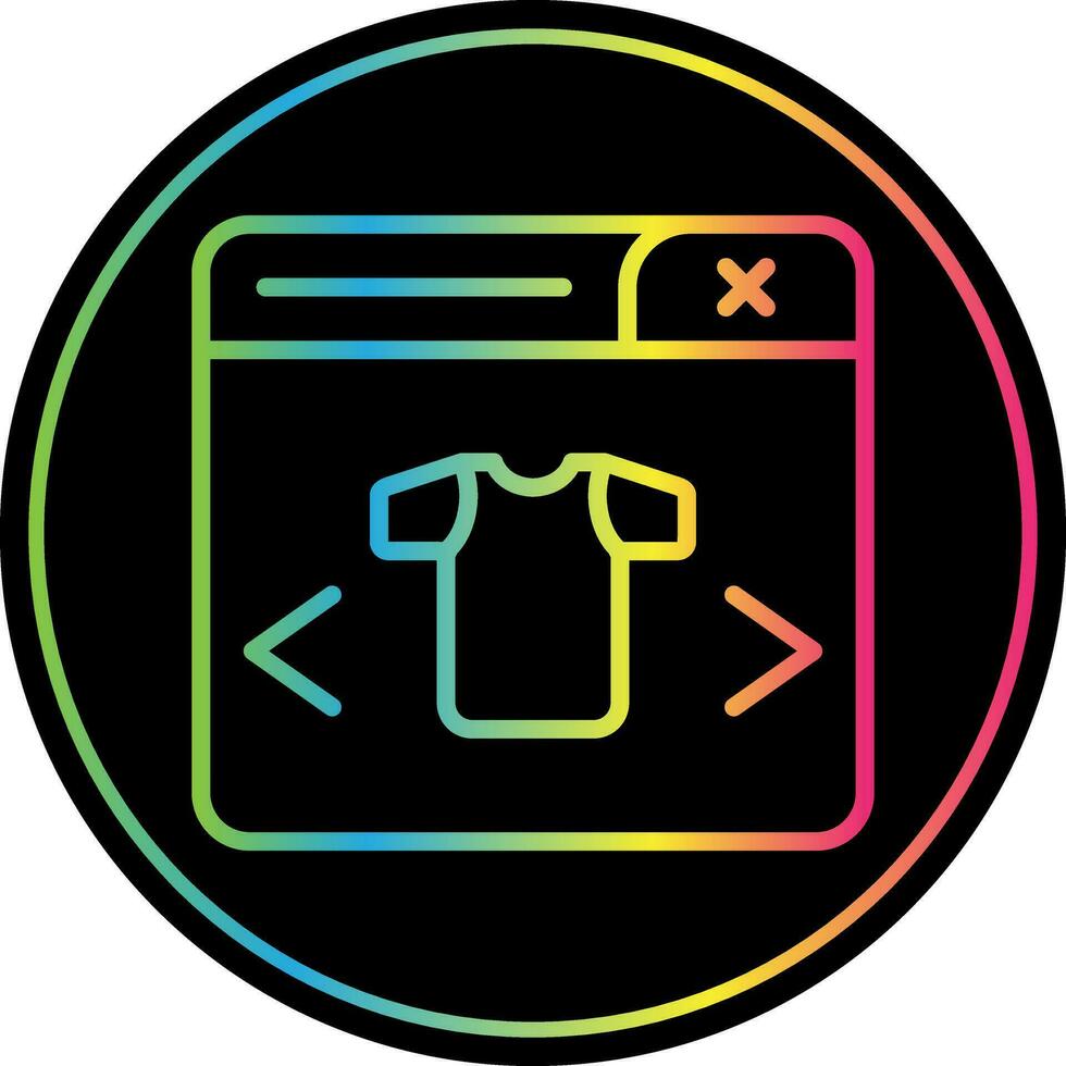 Clothing Store Vector Icon Design