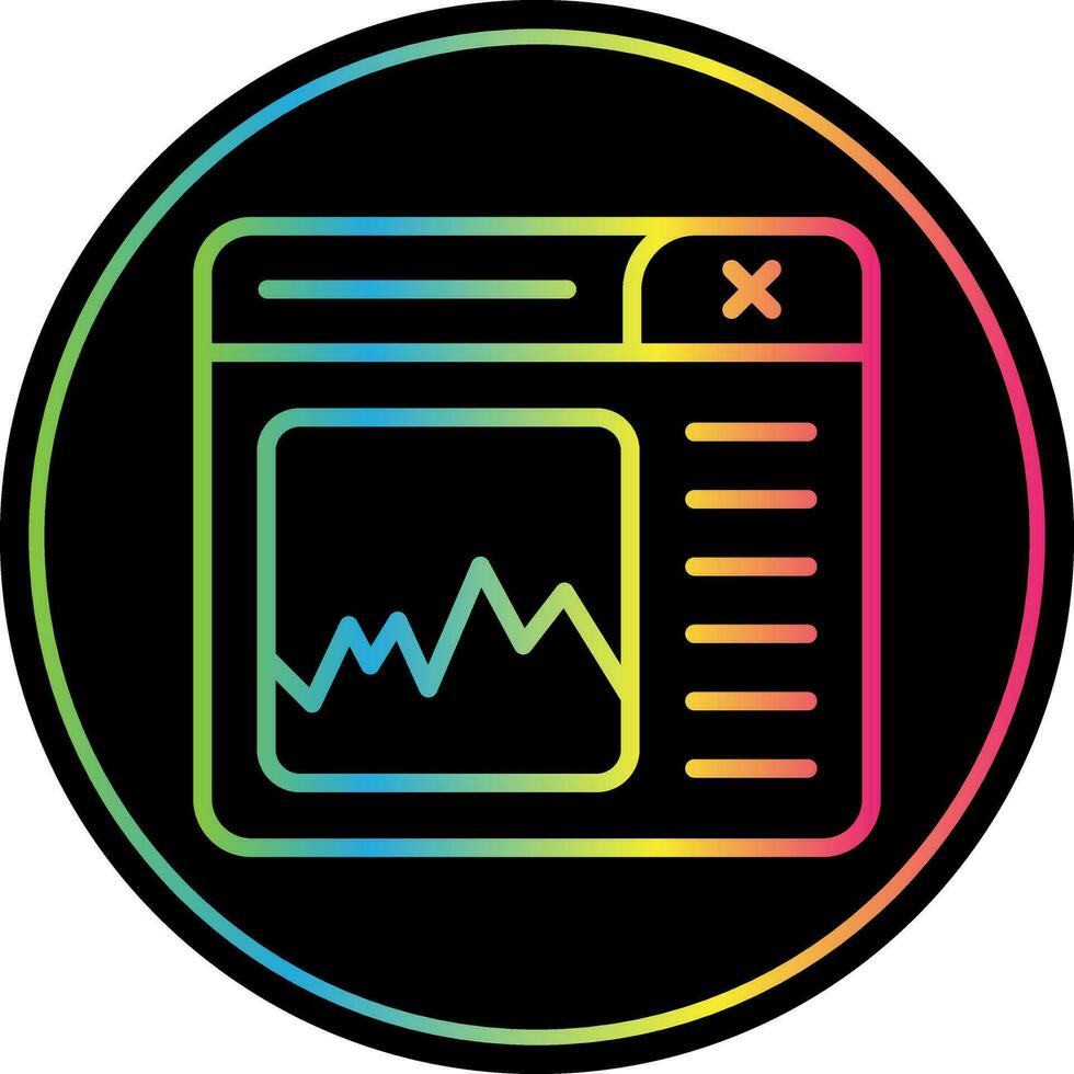 Graph Vector Icon Design