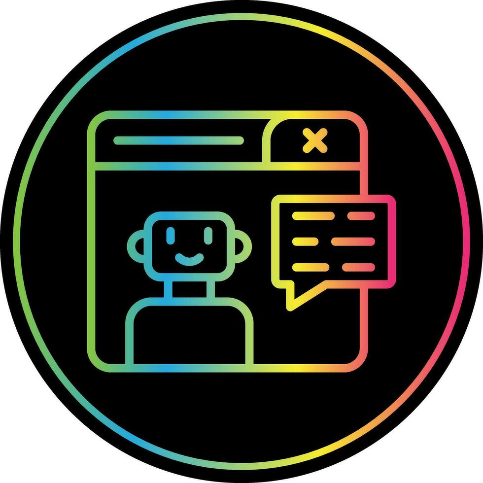 Chatbot Vector Icon Design