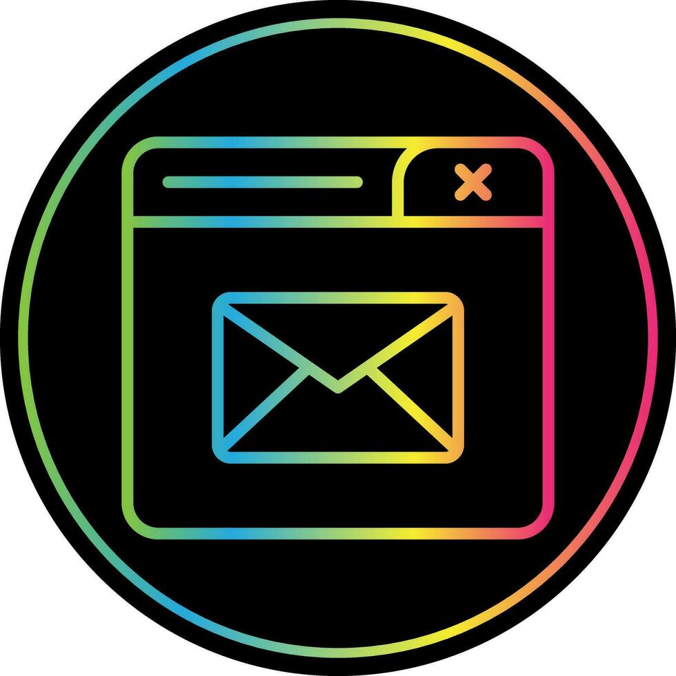 Contact Mail Vector Icon Design