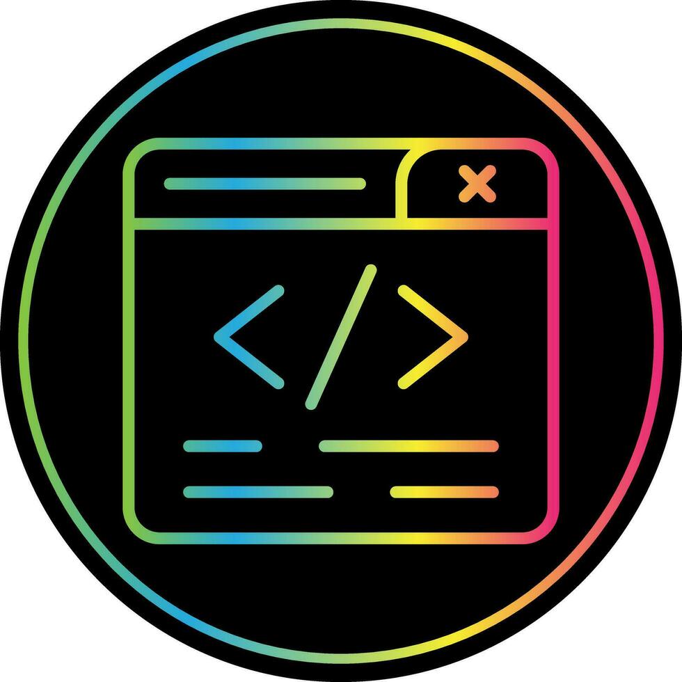 diseño de icono de vector de programación web