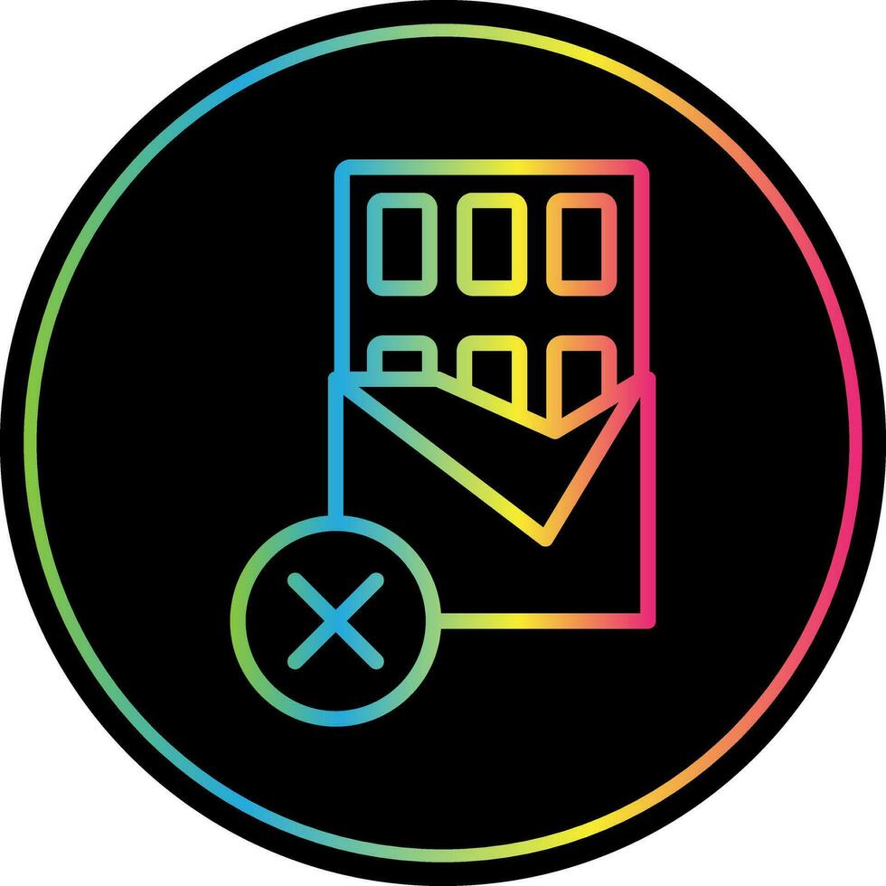 No Chocolate Vector Icon Design
