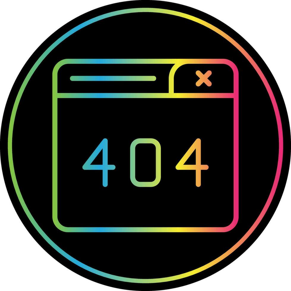 404 Error Vector Icon Design