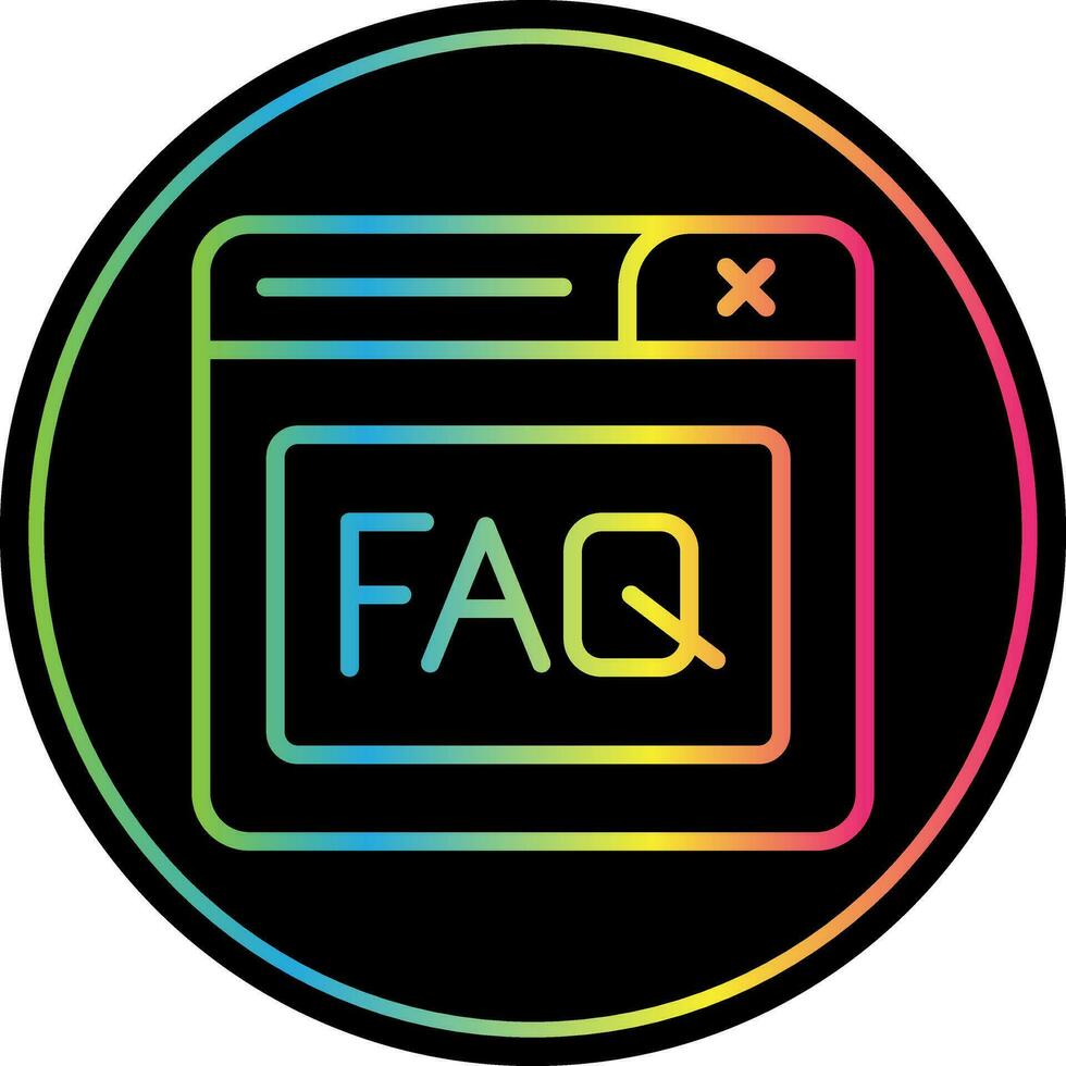 Faq Vector Icon Design