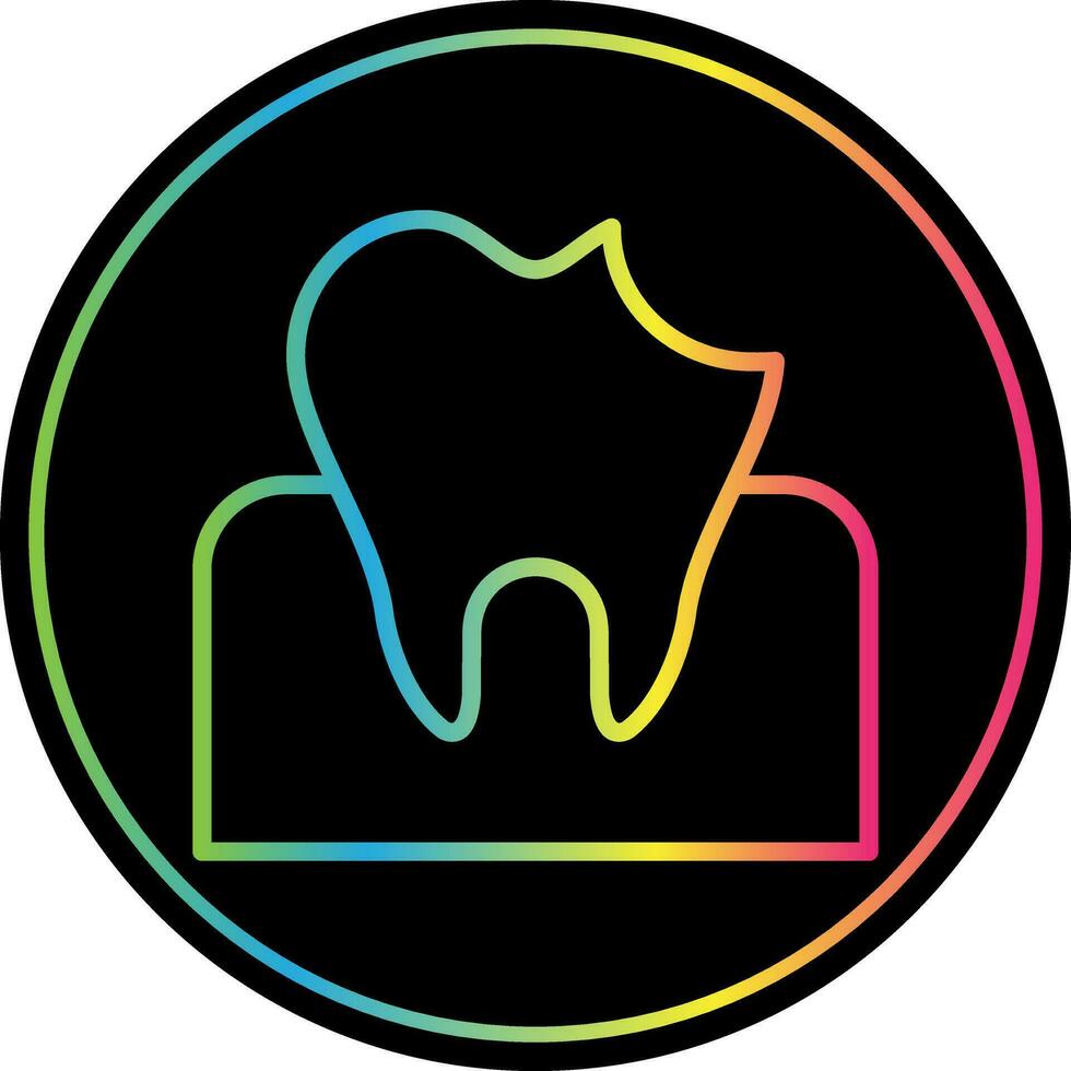 Dental Caries Vector Icon Design
