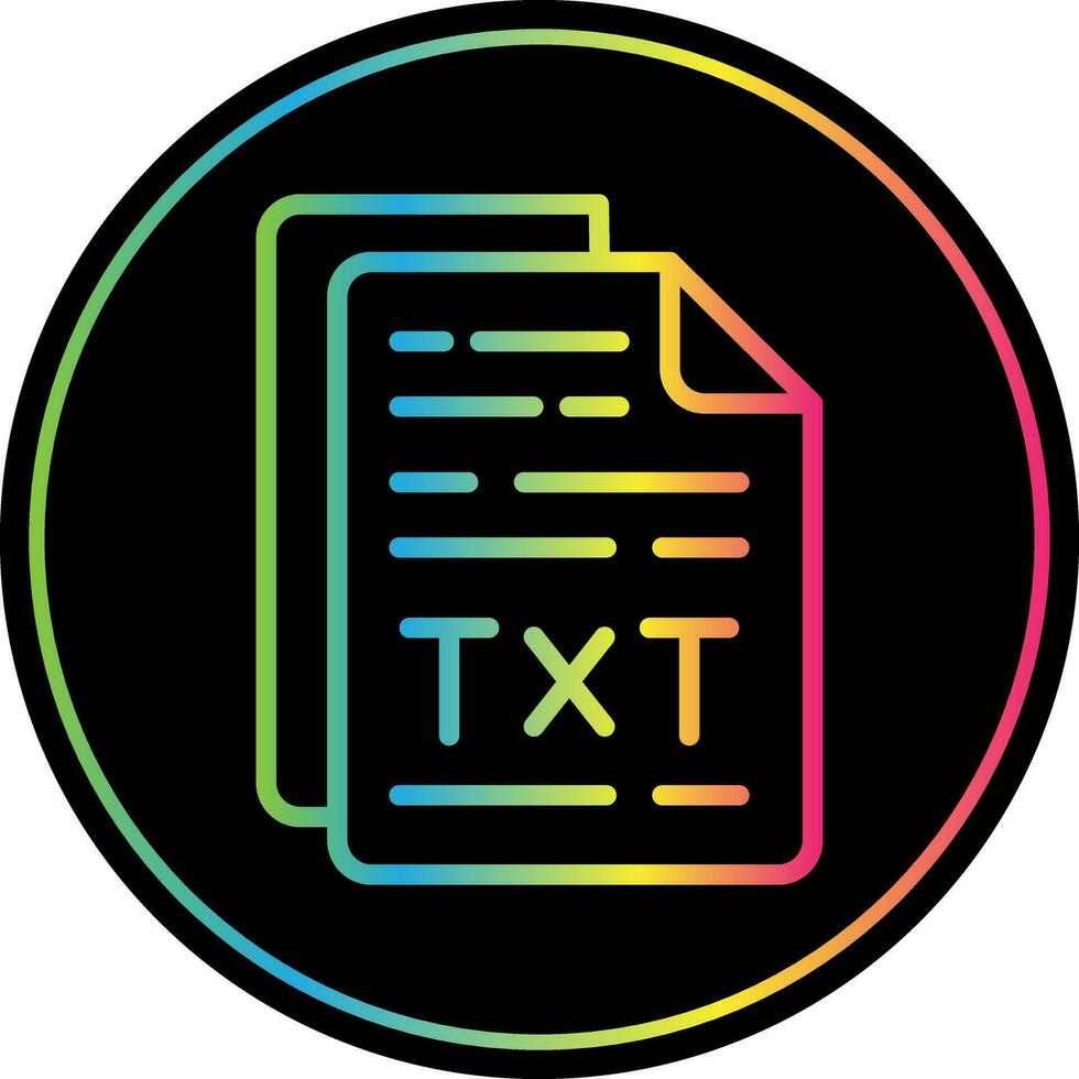 Txt File Vector Icon Design