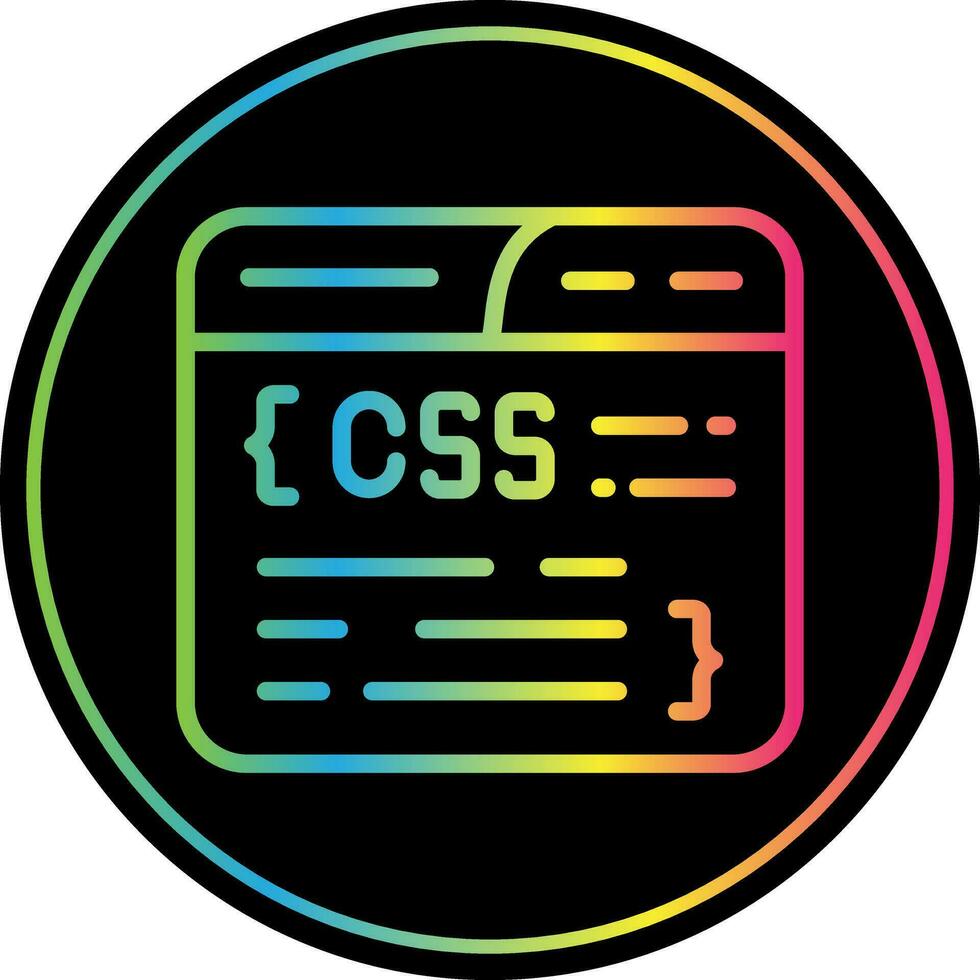 css codificación vector icono diseño