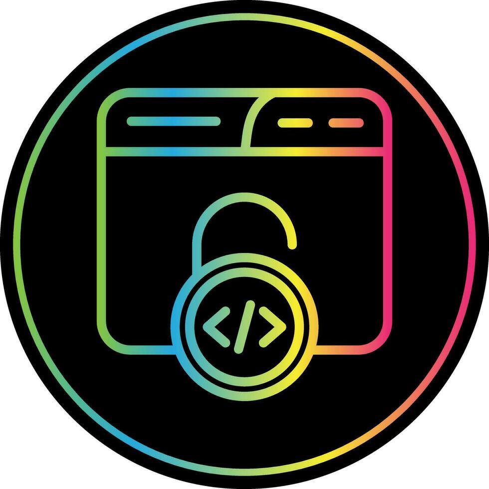 Unsecured Vector Icon Design