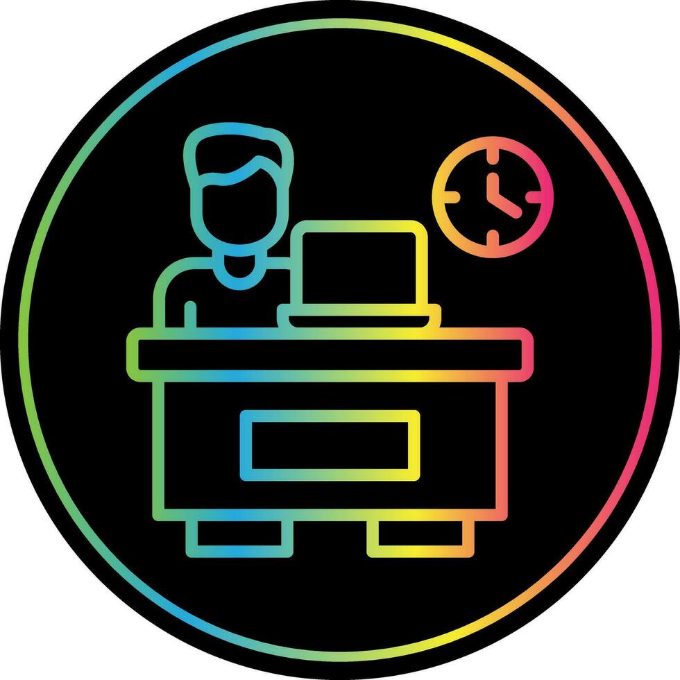 Over timing Vector Icon Design