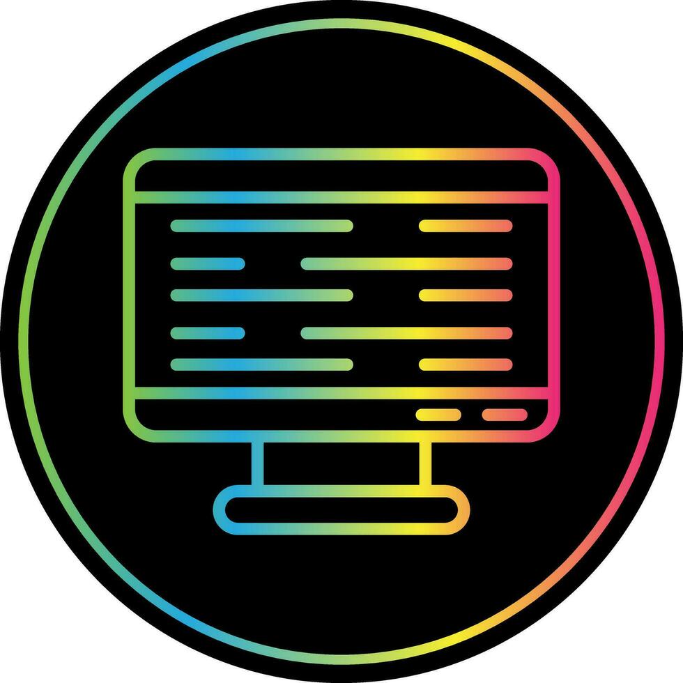 Monitor Screen Vector Icon Design