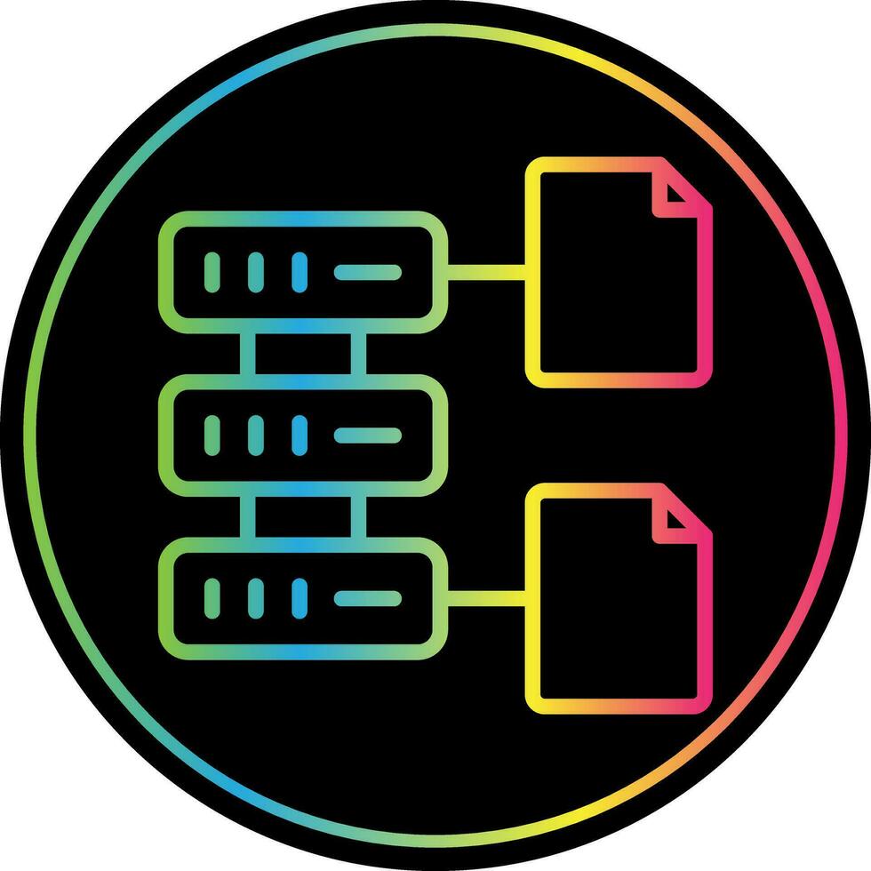 base de datos archivo vector icono diseño