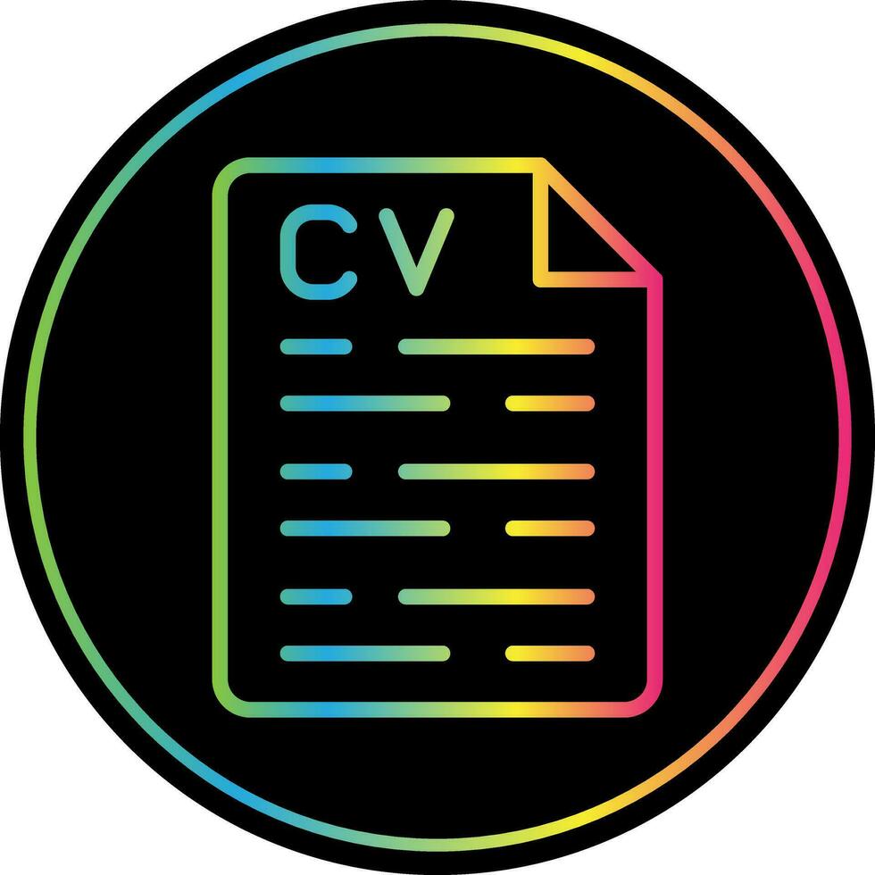 CV Vector Icon Design