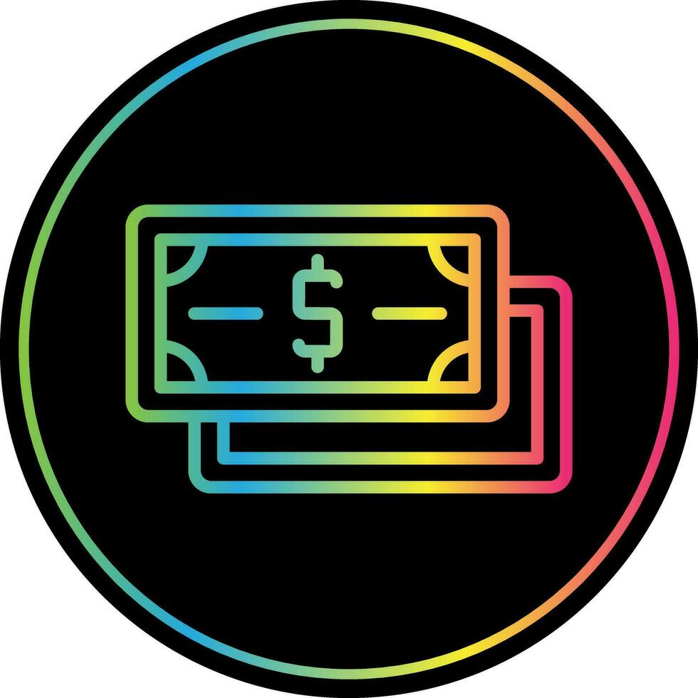 Dollar Note Vector Icon Design