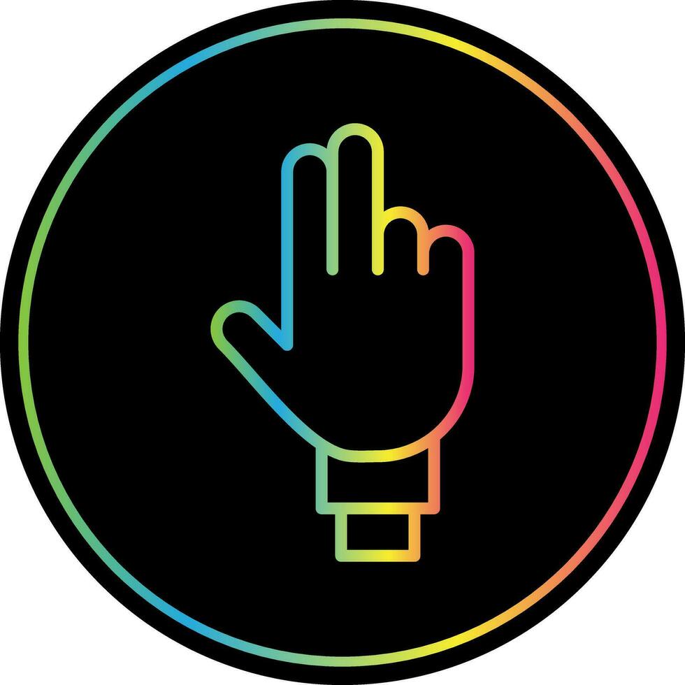Three Fingers Vector Icon Design