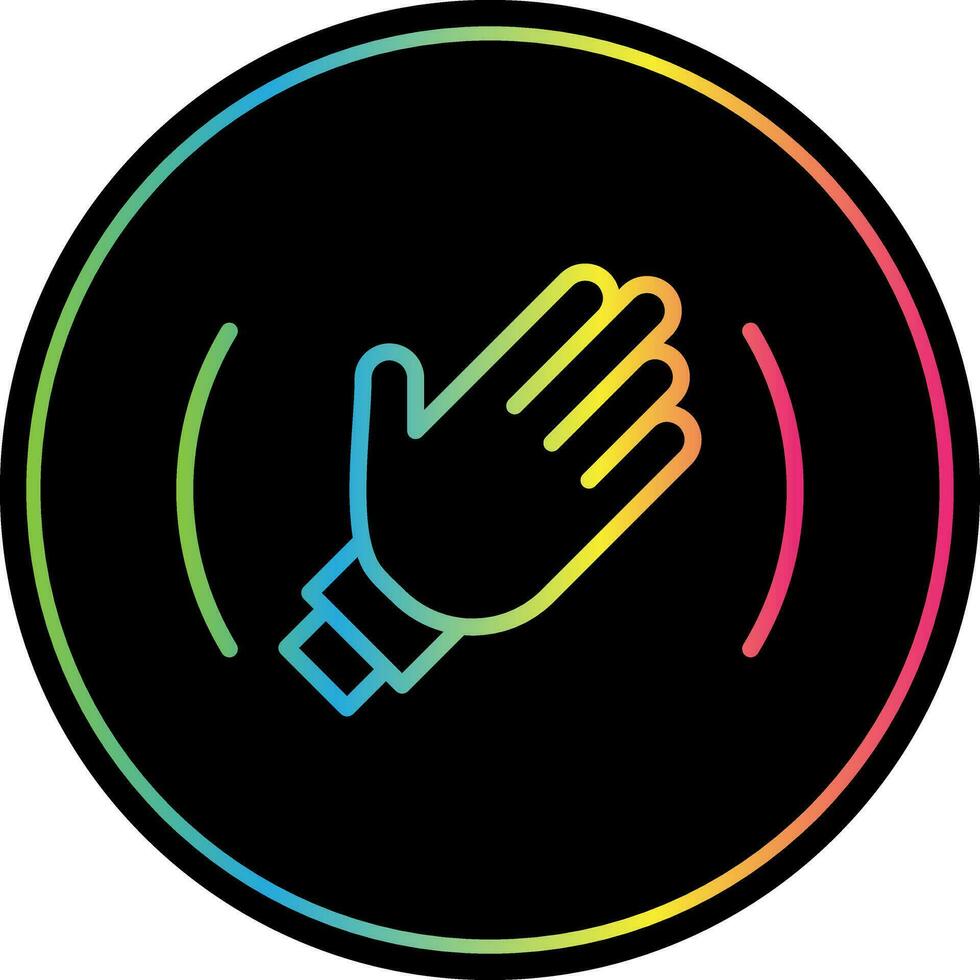 Goodbye Vector Icon Design
