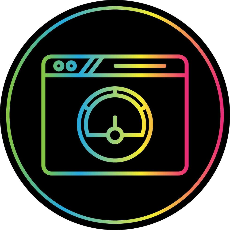 Speed Test Vector Icon Design