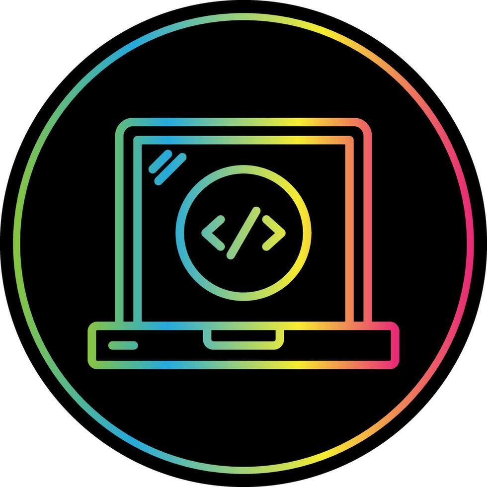 Web Coding Vector Icon Design