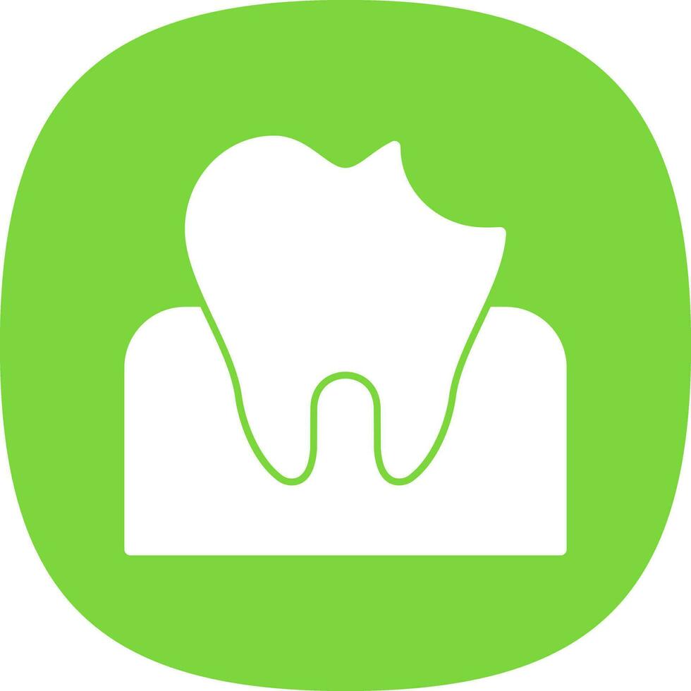Dental Caries Vector Icon Design