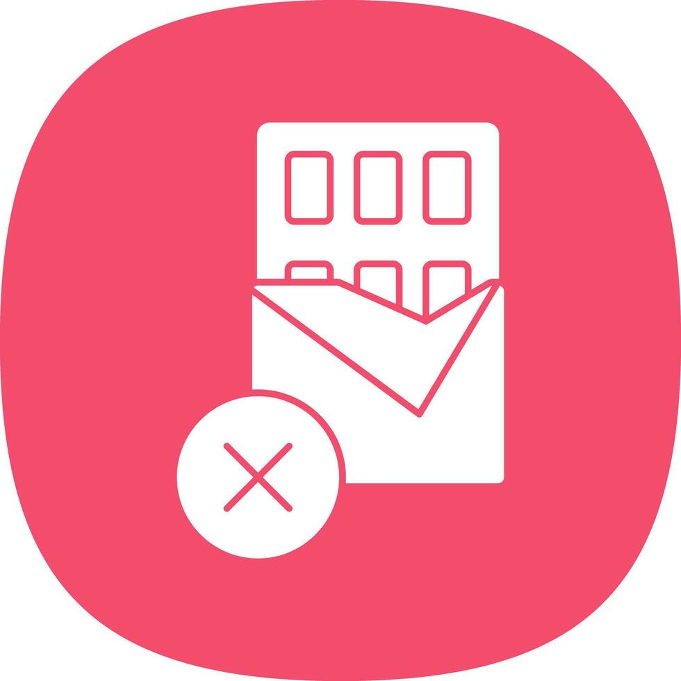 No Chocolate Vector Icon Design