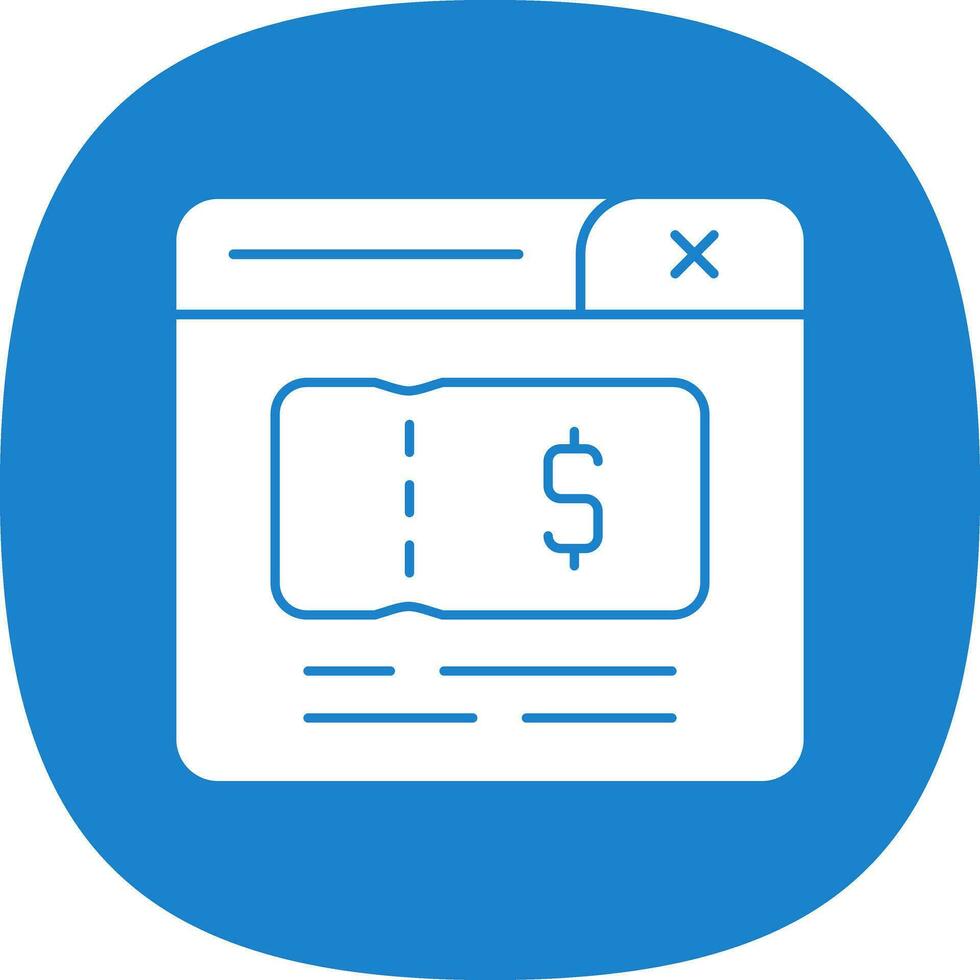 Ticket Vector Icon Design