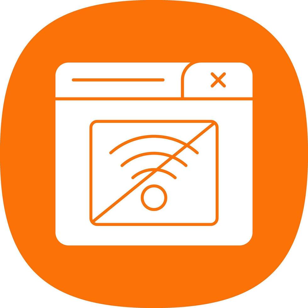 Connection Error Vector Icon Design