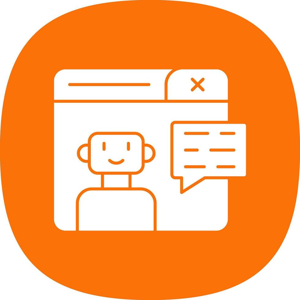 Chatbot Vector Icon Design