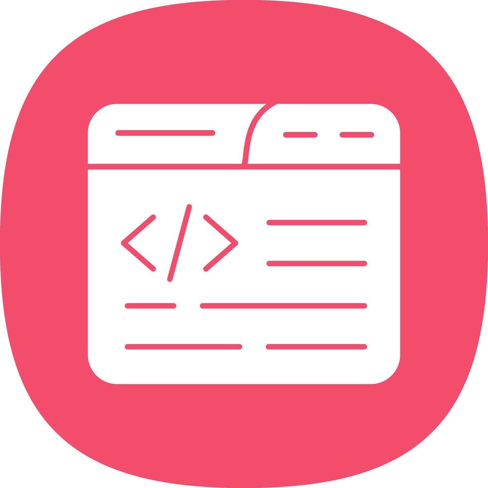 Web Coding Vector Icon Design