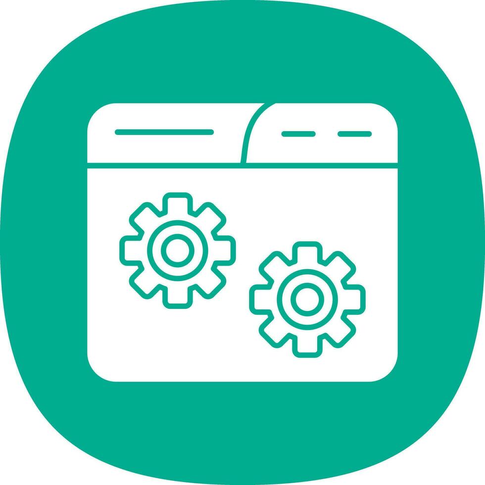 Website Setting Vector Icon Design
