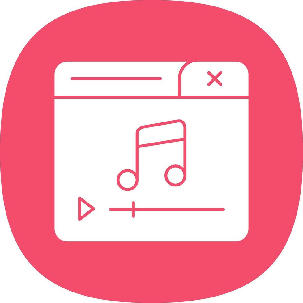 diseño de icono de vector de reproductor de música