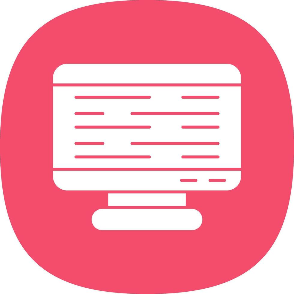 Monitor Screen Vector Icon Design