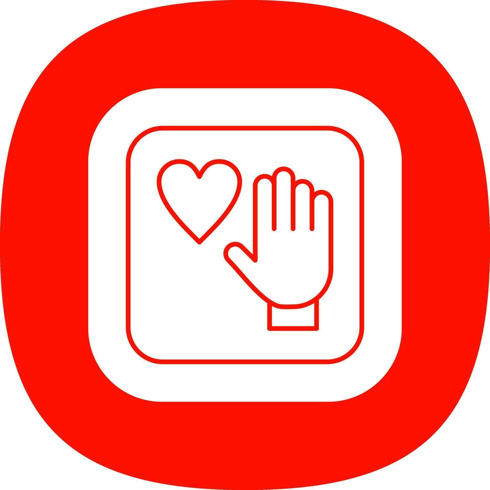 Palm Of Hand Vector Icon Design