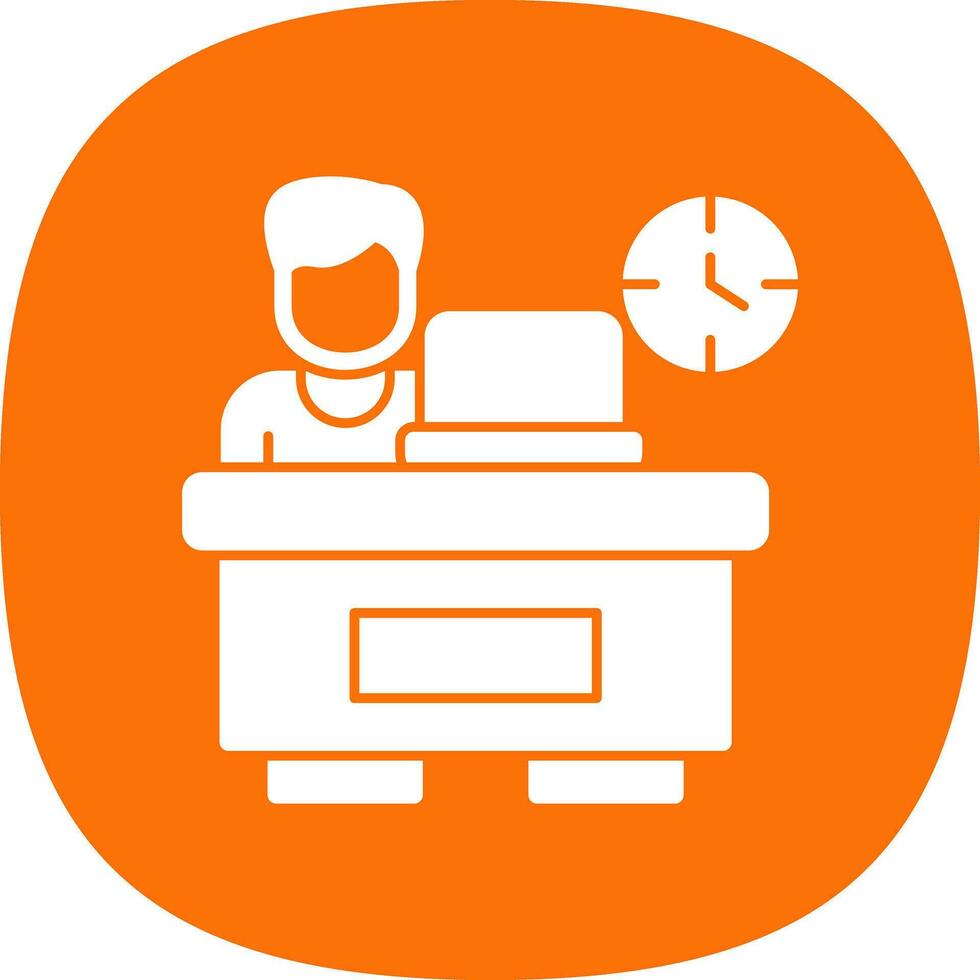 Over timing Vector Icon Design