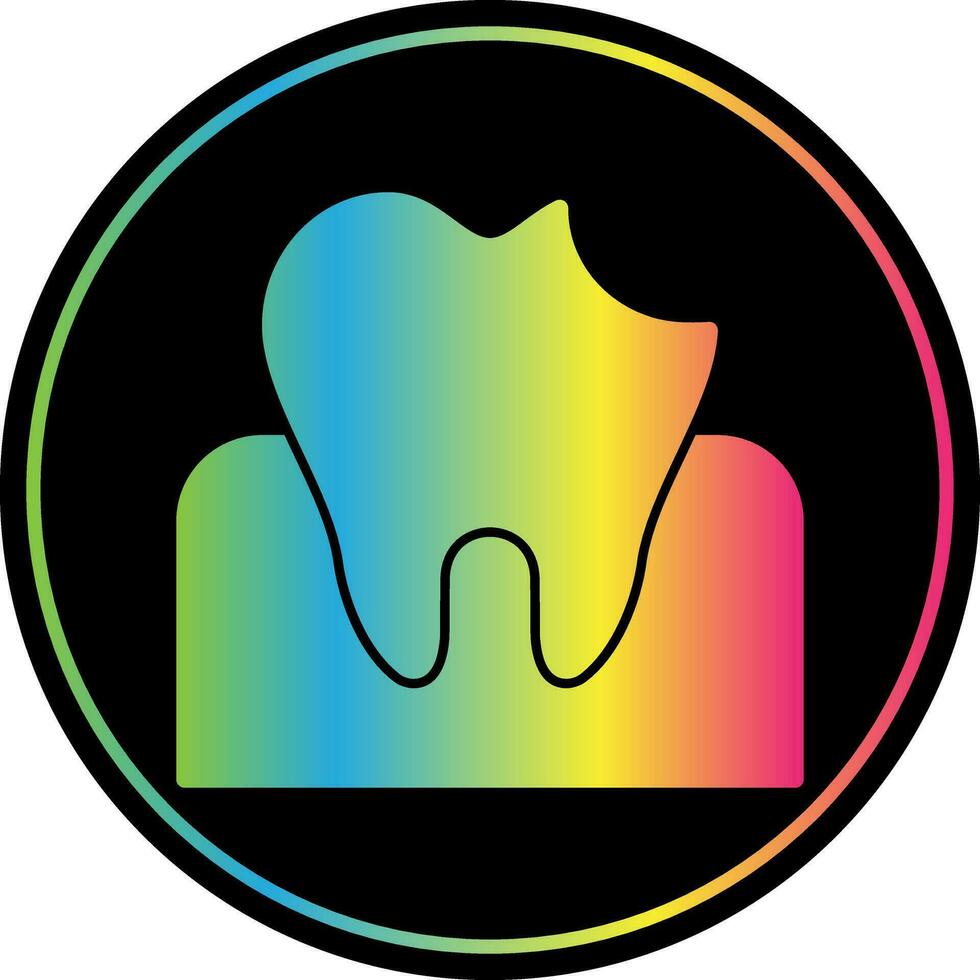 Dental Caries Vector Icon Design