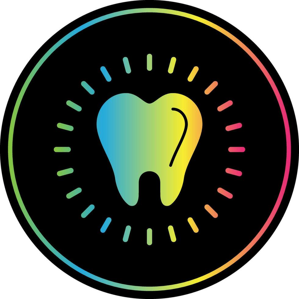 Tooth Whitening Vector Icon Design