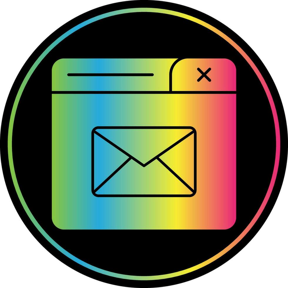 Contact Mail Vector Icon Design