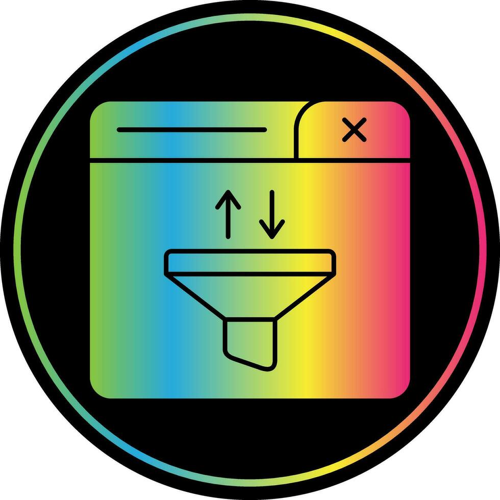 Funnel Vector Icon Design