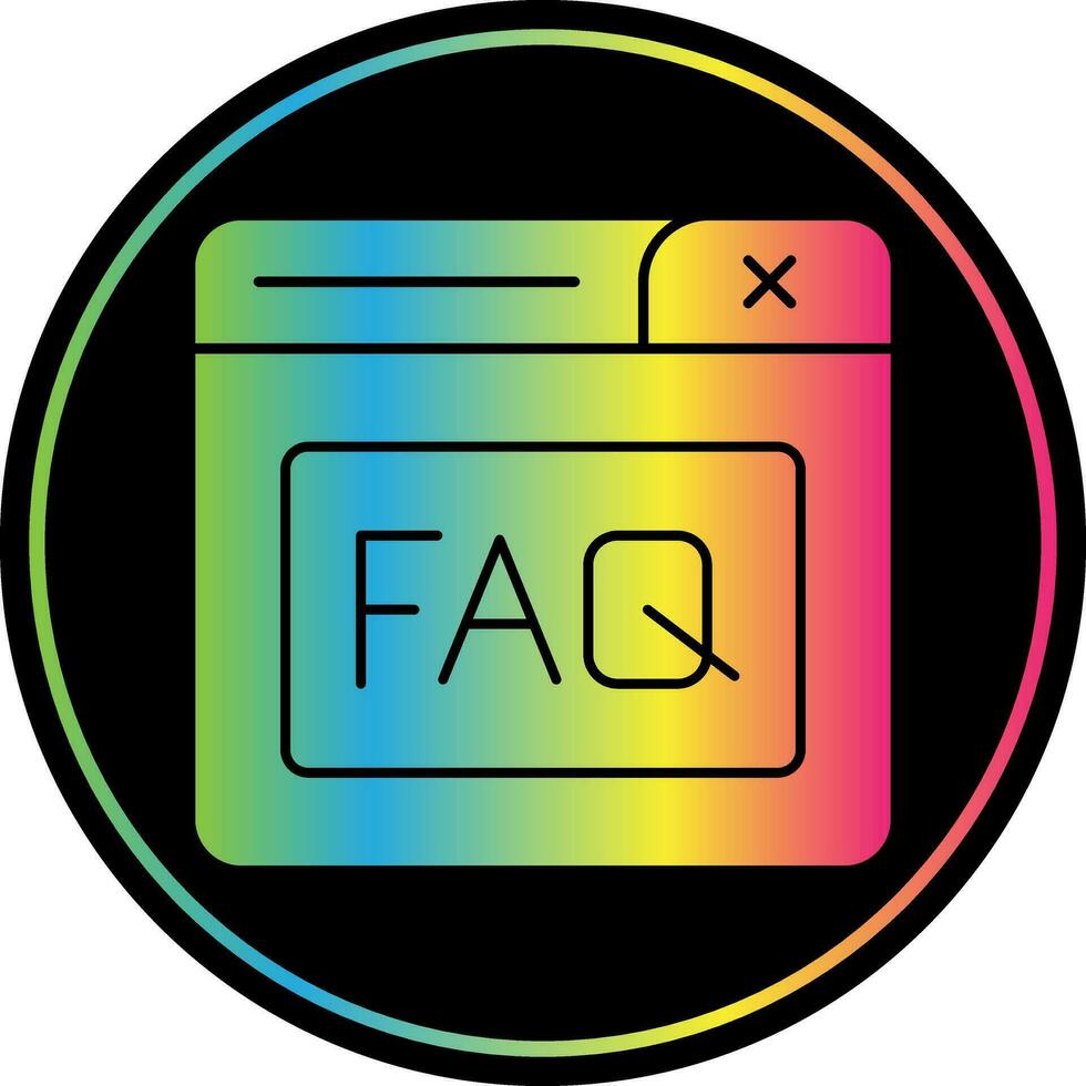 Faq Vector Icon Design