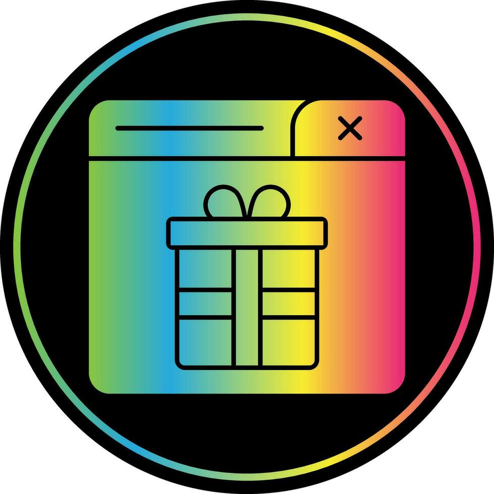 diseño de icono de vector de regalo