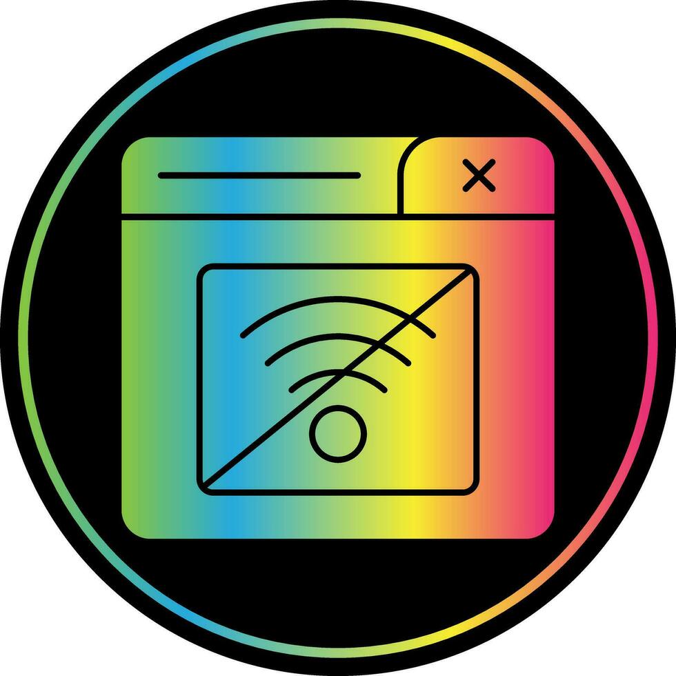 Connection Error Vector Icon Design