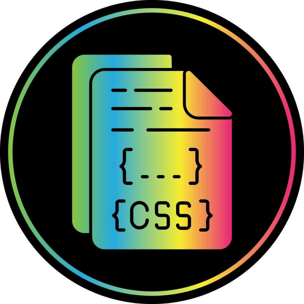 diseño de icono de vector de archivo css