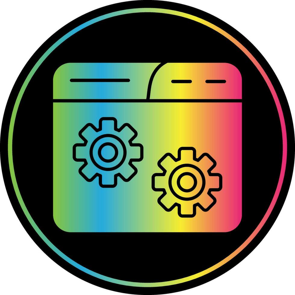 Website Setting Vector Icon Design