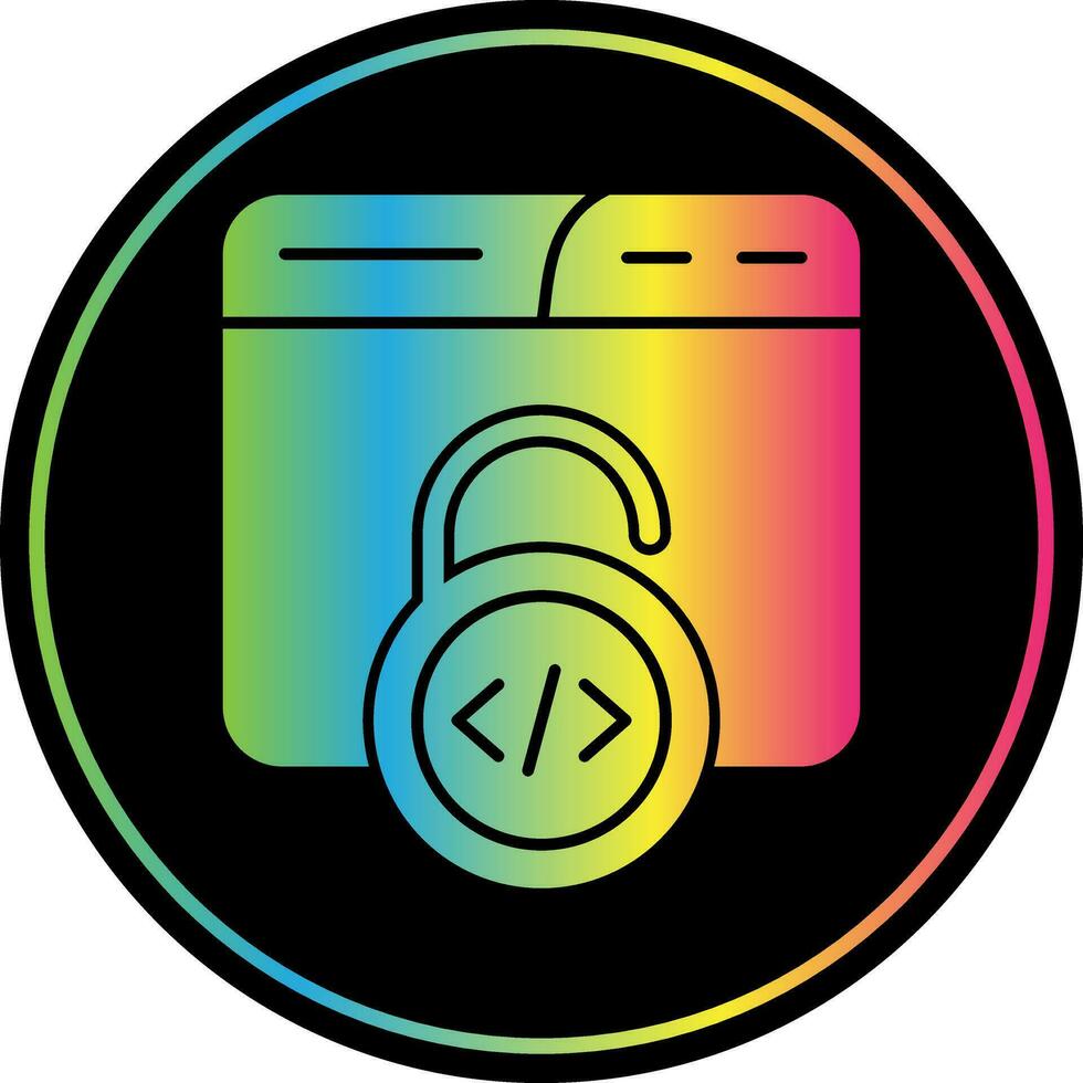 Unsecured Vector Icon Design