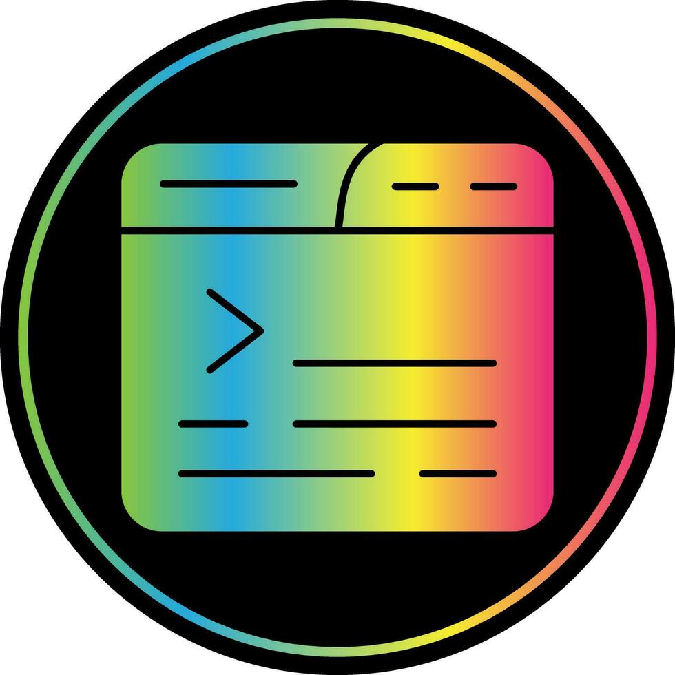 diseño de icono de vector de terminal