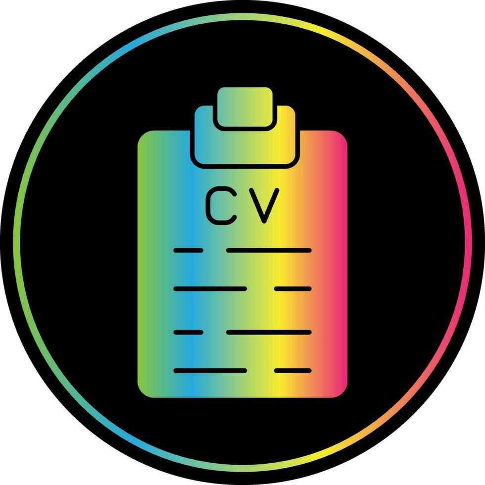 diseño de icono de vector cv