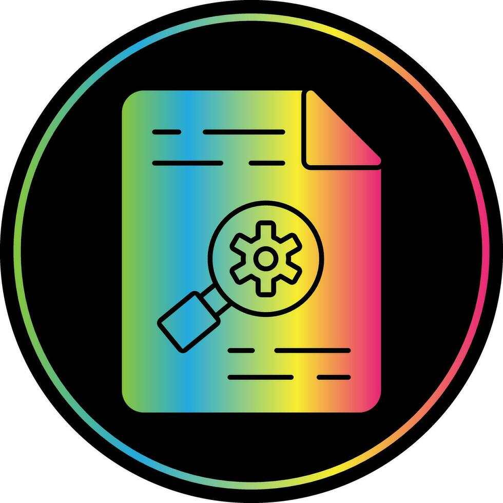 Analysis Vector Icon Design