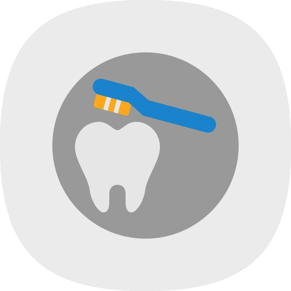 Cleaning Tooth Vector Icon Design