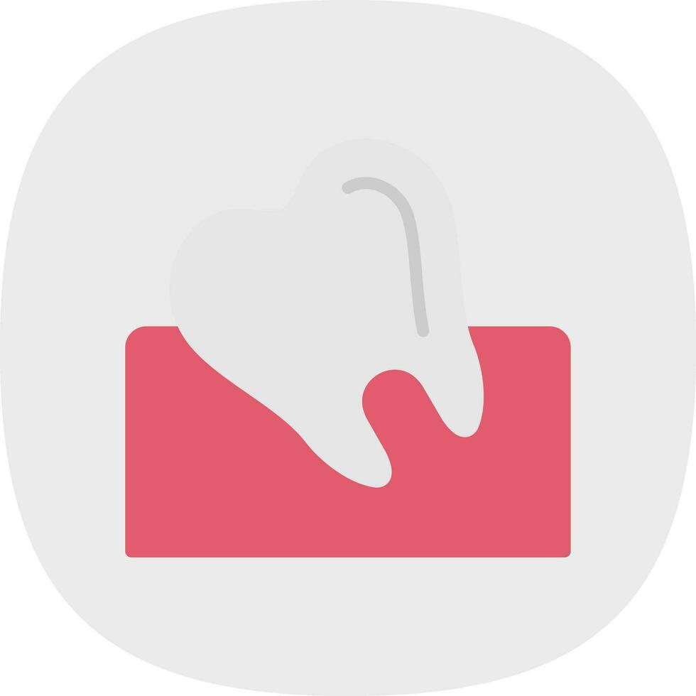 Wisdom Tooth Vector Icon Design